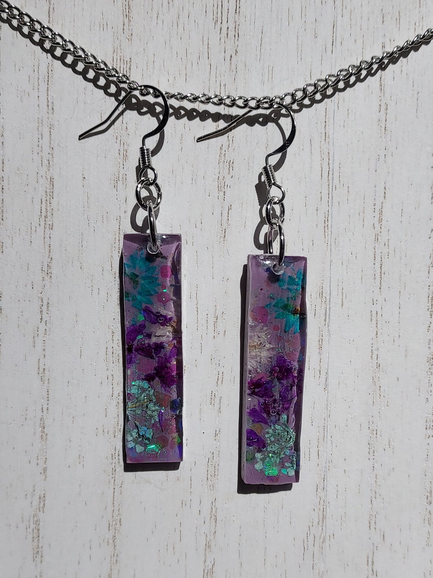 Flowers & Glitter Earrings #6