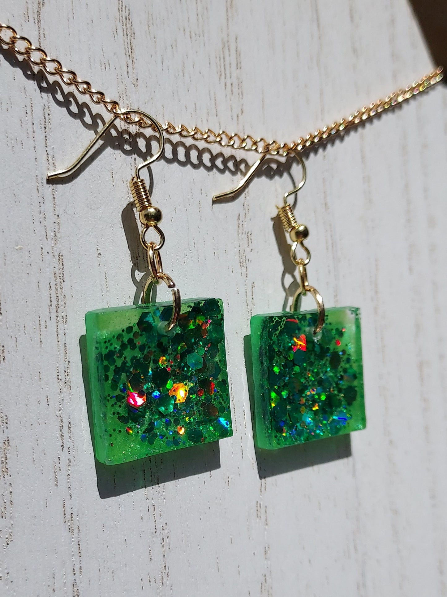 Color-Changing Glitter Earrings #3
