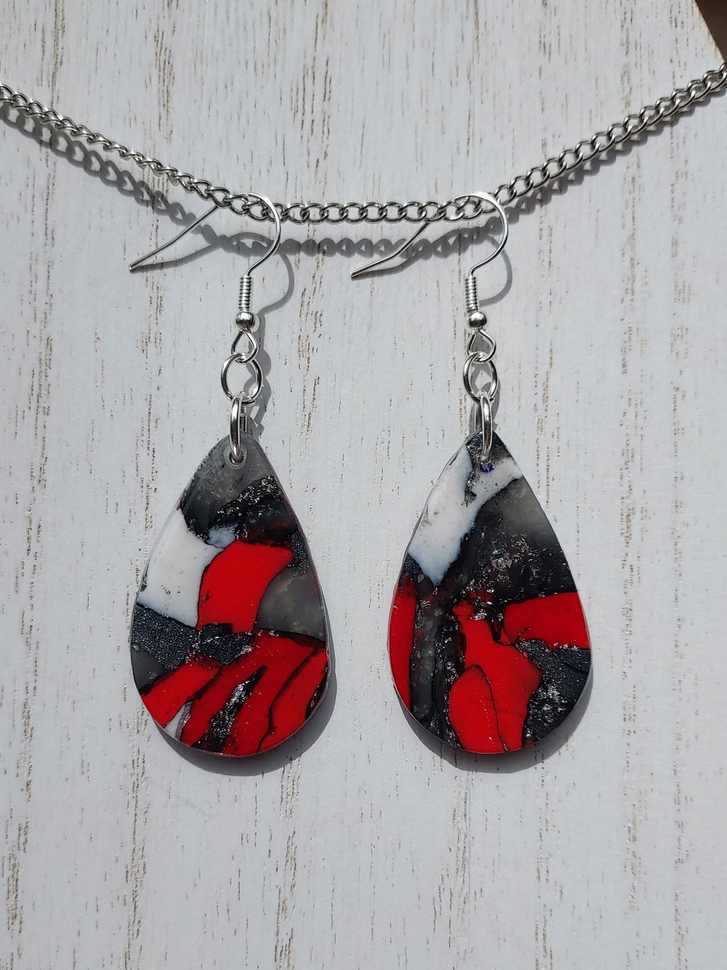 Crimson Clay Earrings #5