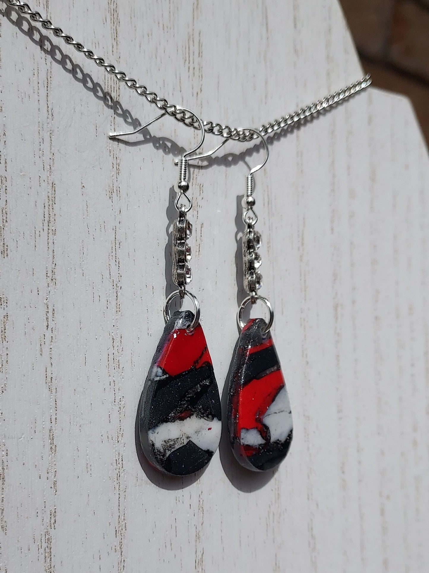 Crimson Clay Earrings #6