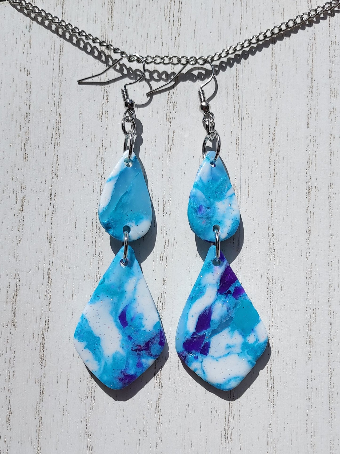 Ice Queen Clay Earrings #3