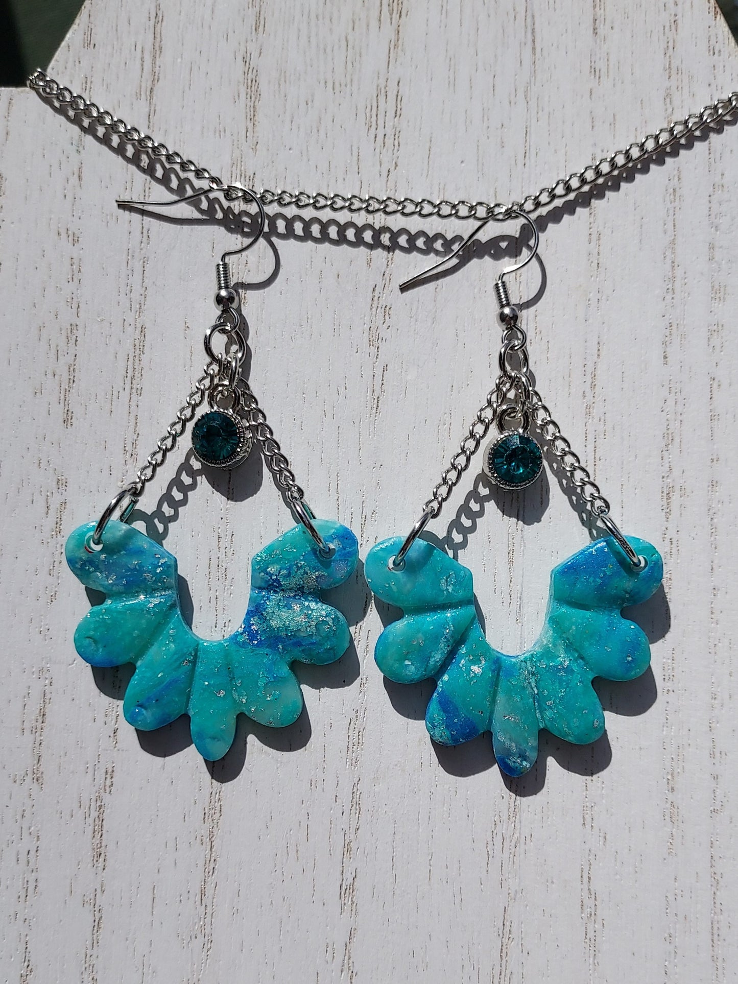 Sea Glass Clay Earrings #7