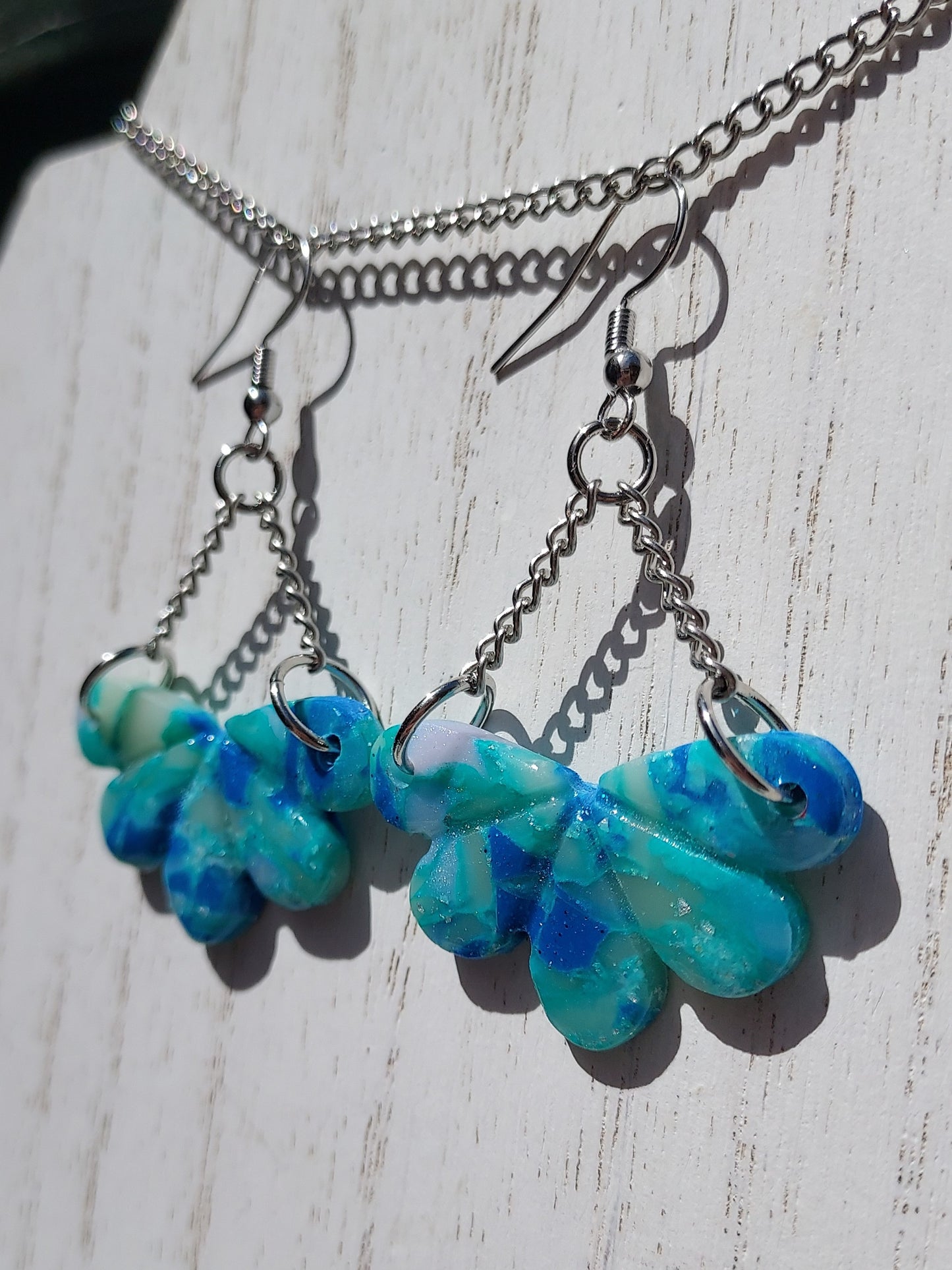 Sea Glass Clay Earrings #6