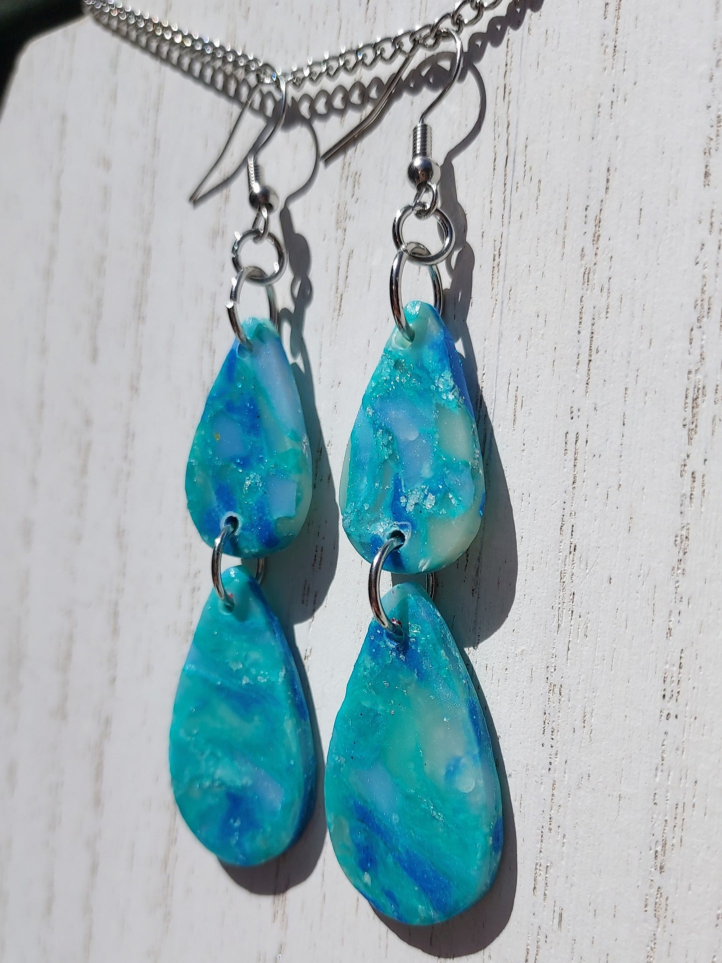 Sea Glass Clay Earrings #9