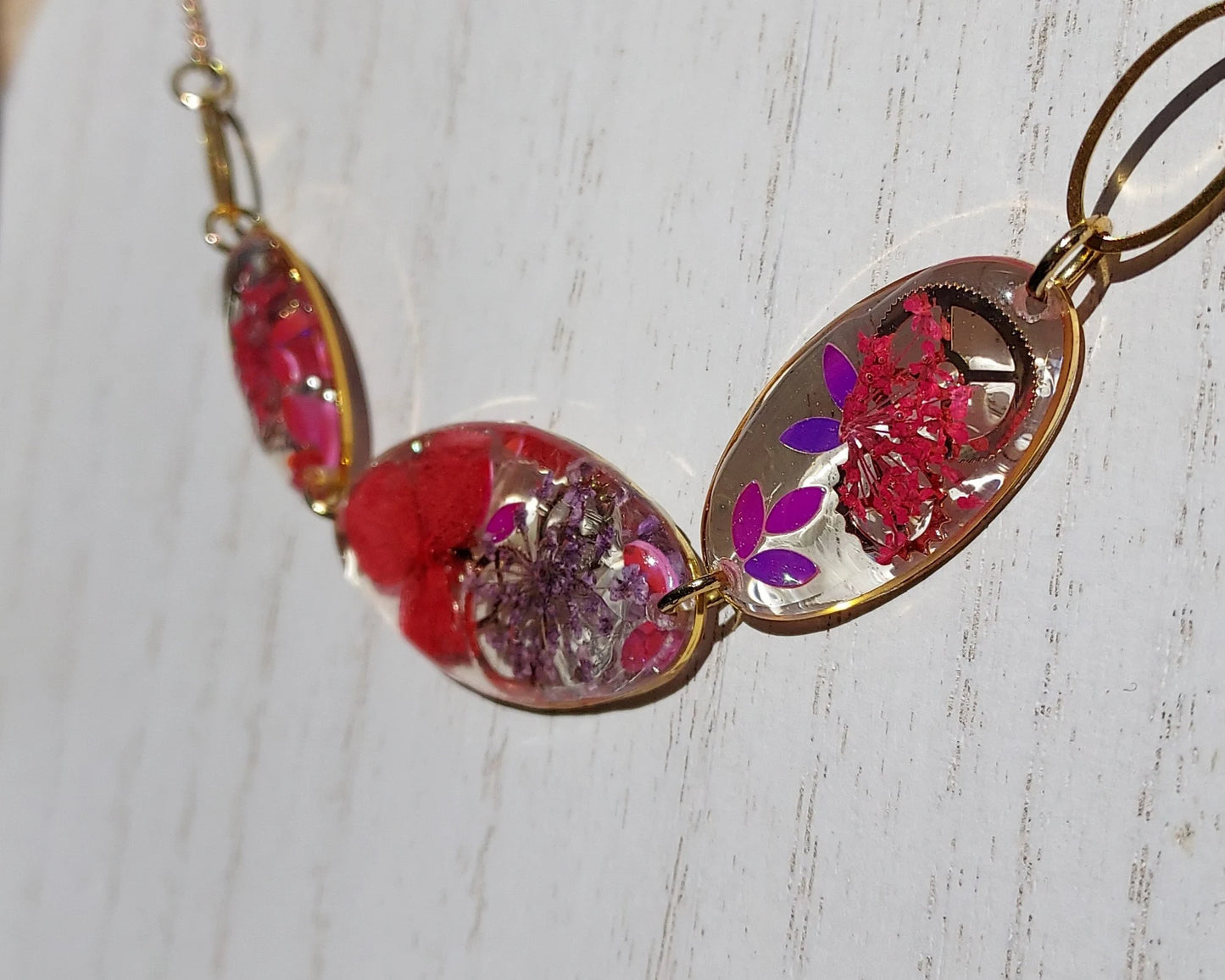 Floral Sequins Necklace #1