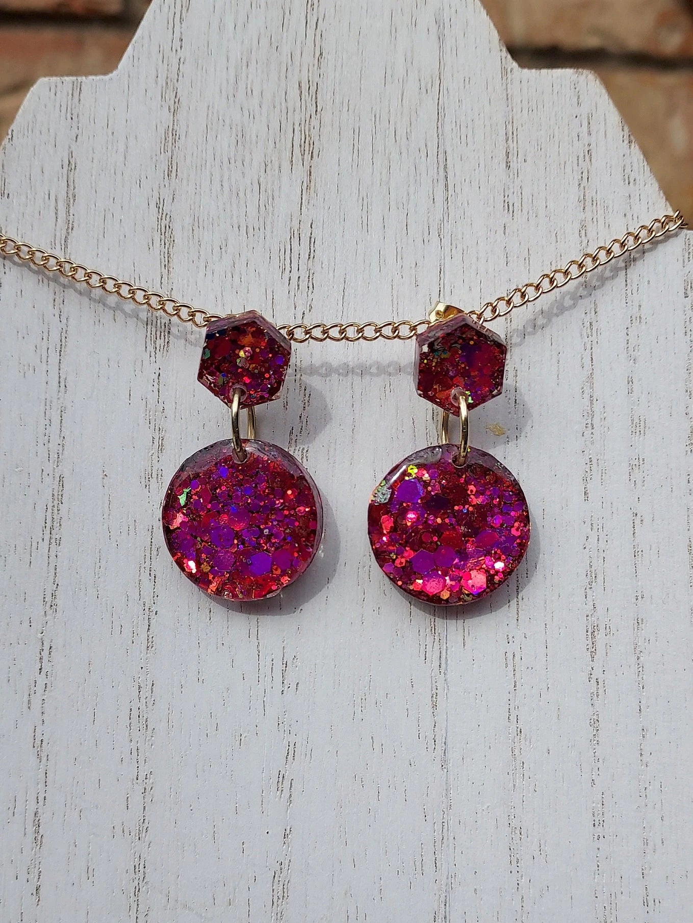 Color-Changing Glitter Earrings #5