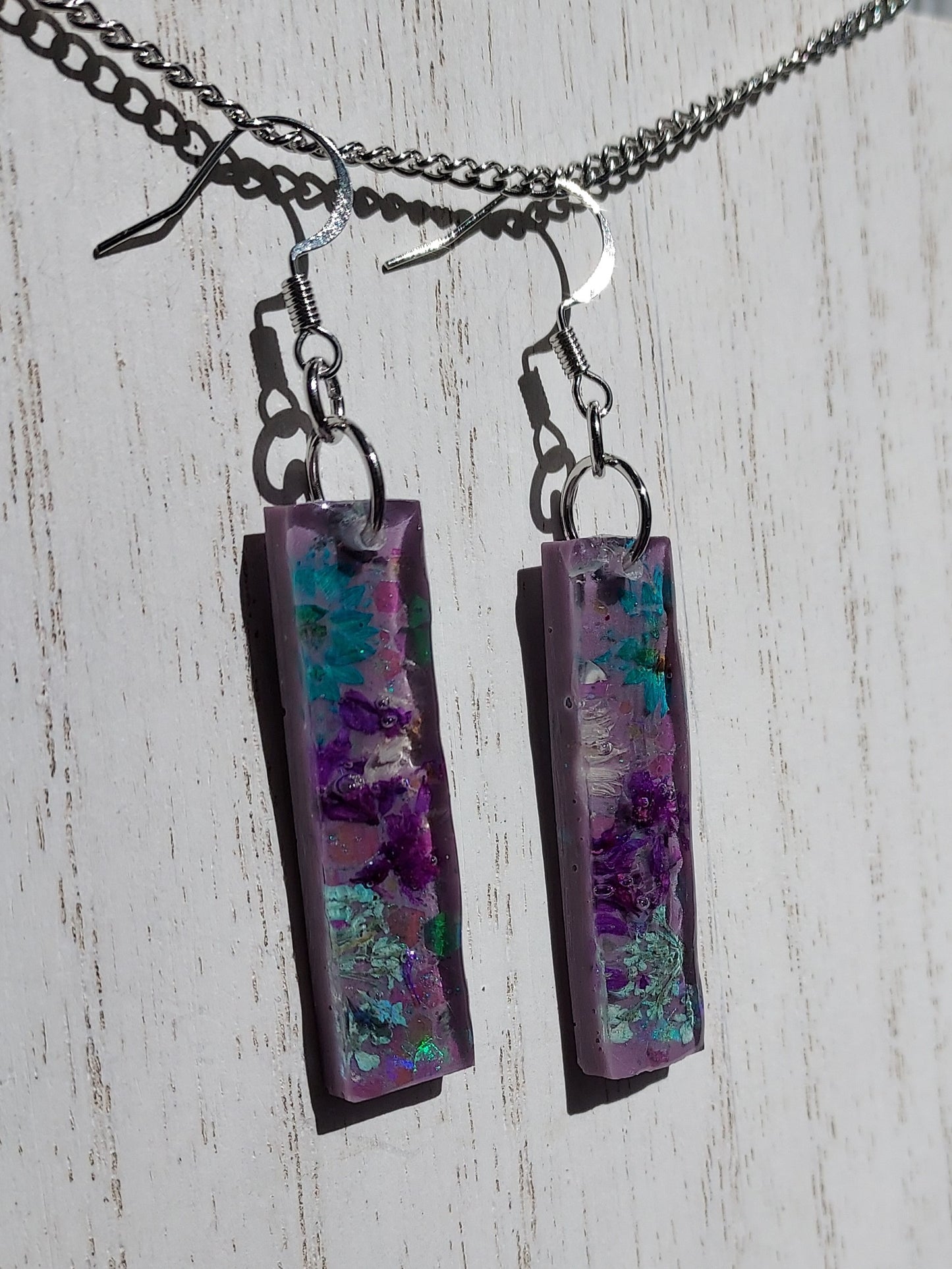 Flowers & Glitter Earrings #6