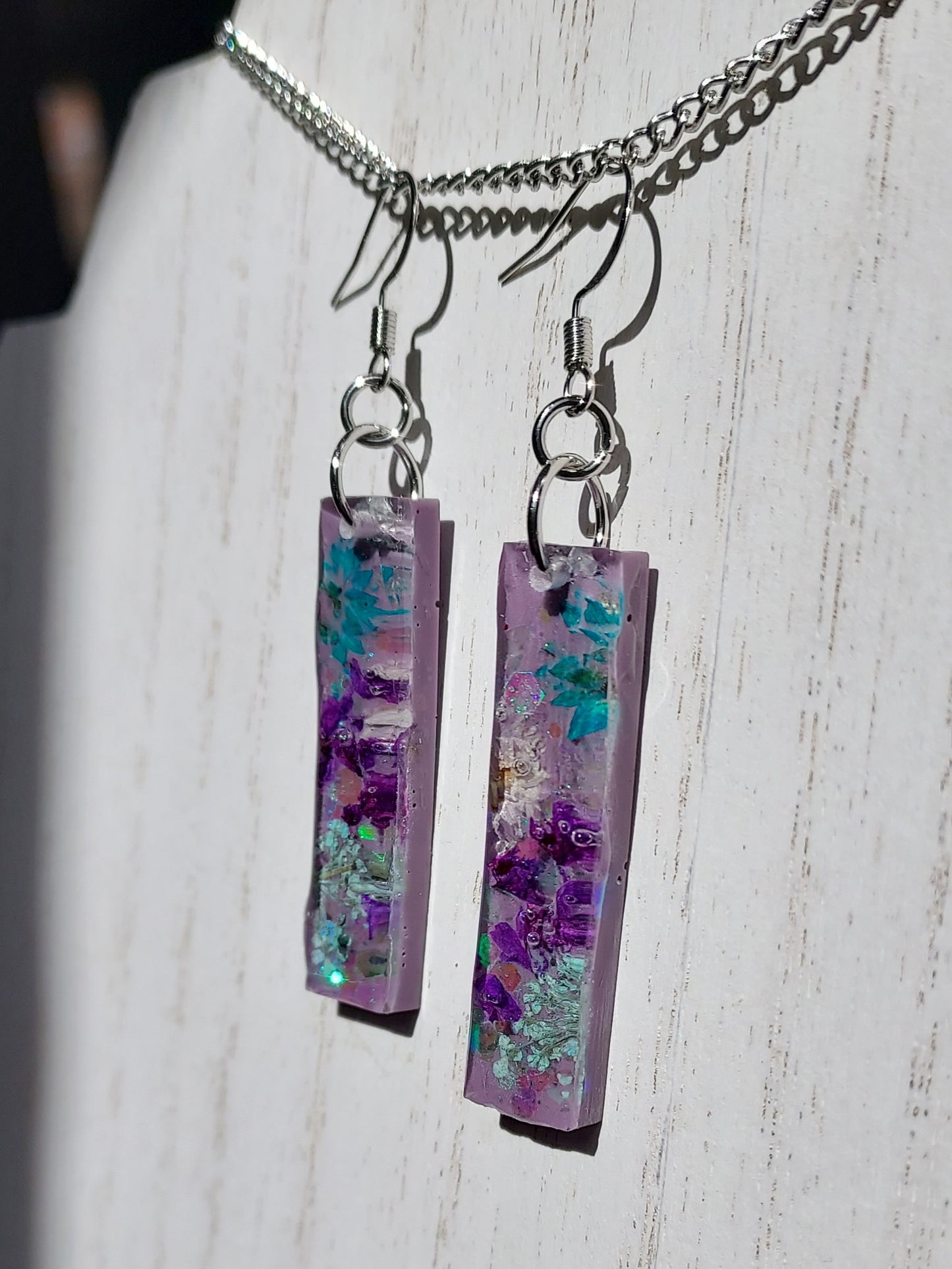 Flowers & Glitter Earrings #6