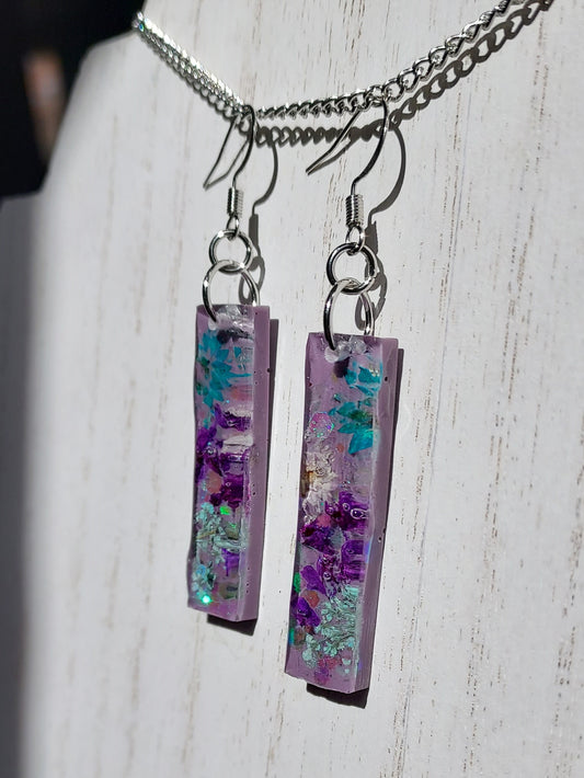 Flowers & Glitter Earrings #6