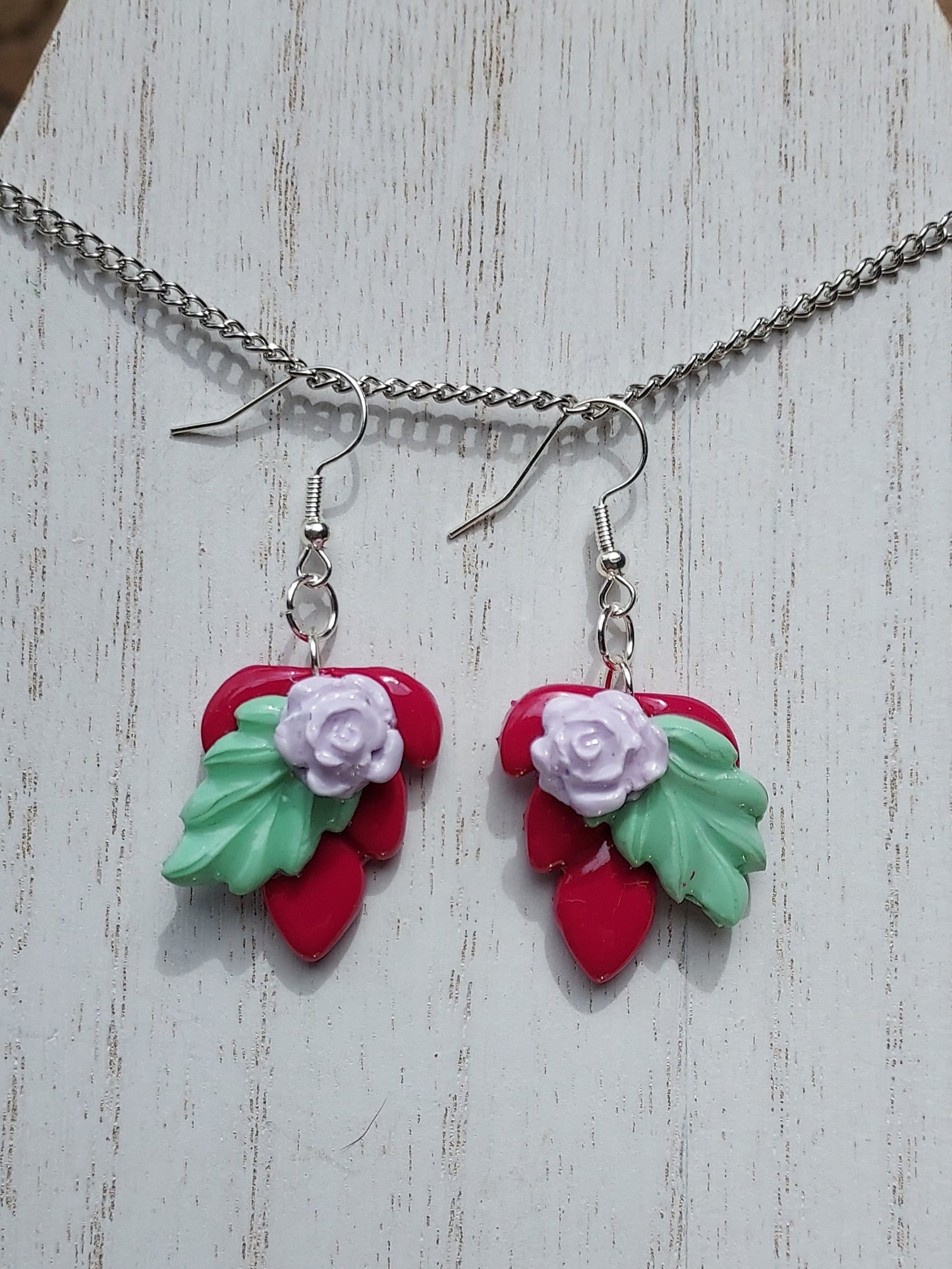 Floral Accent Clay Earrings #4