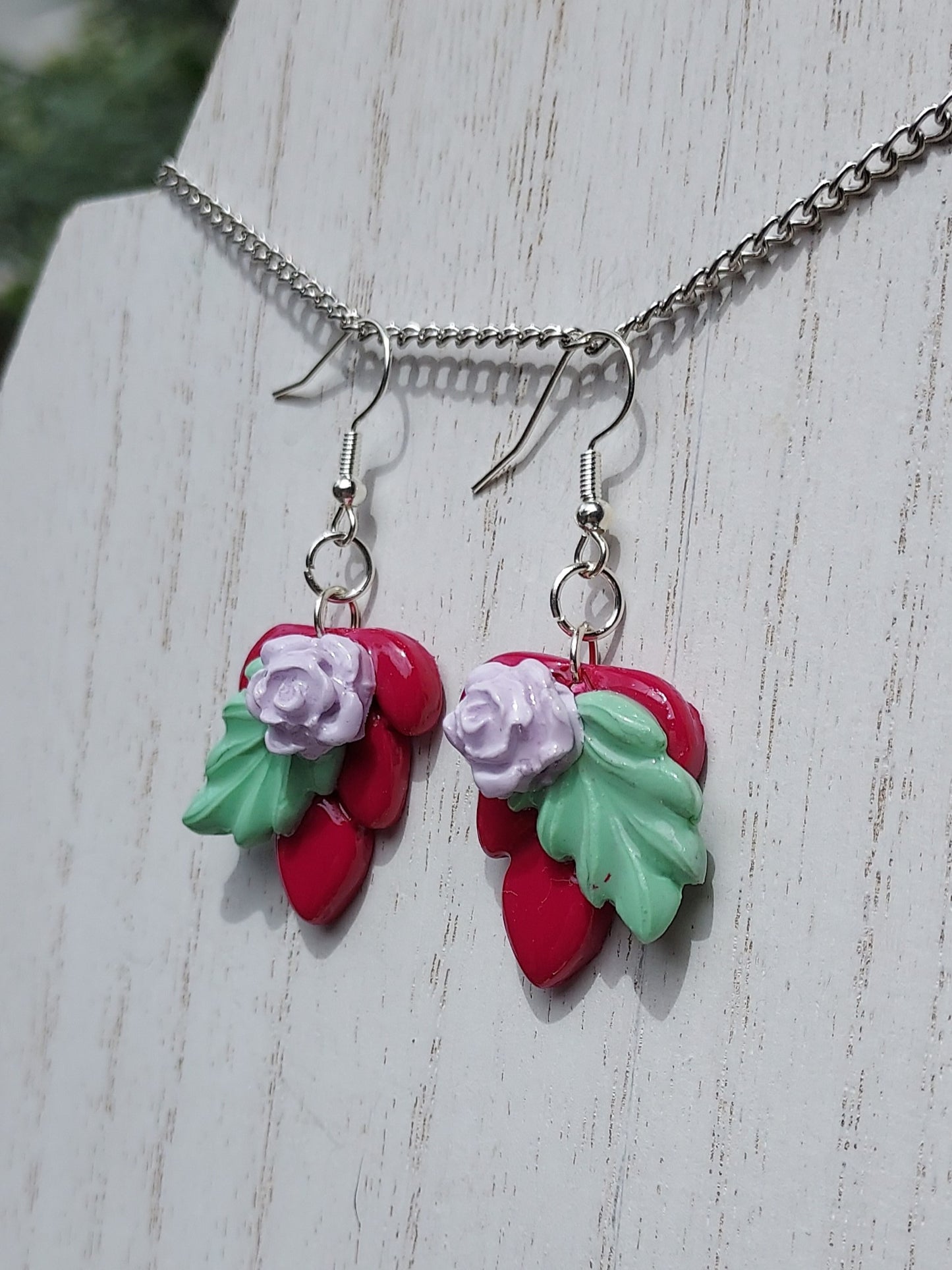 Floral Accent Clay Earrings #4