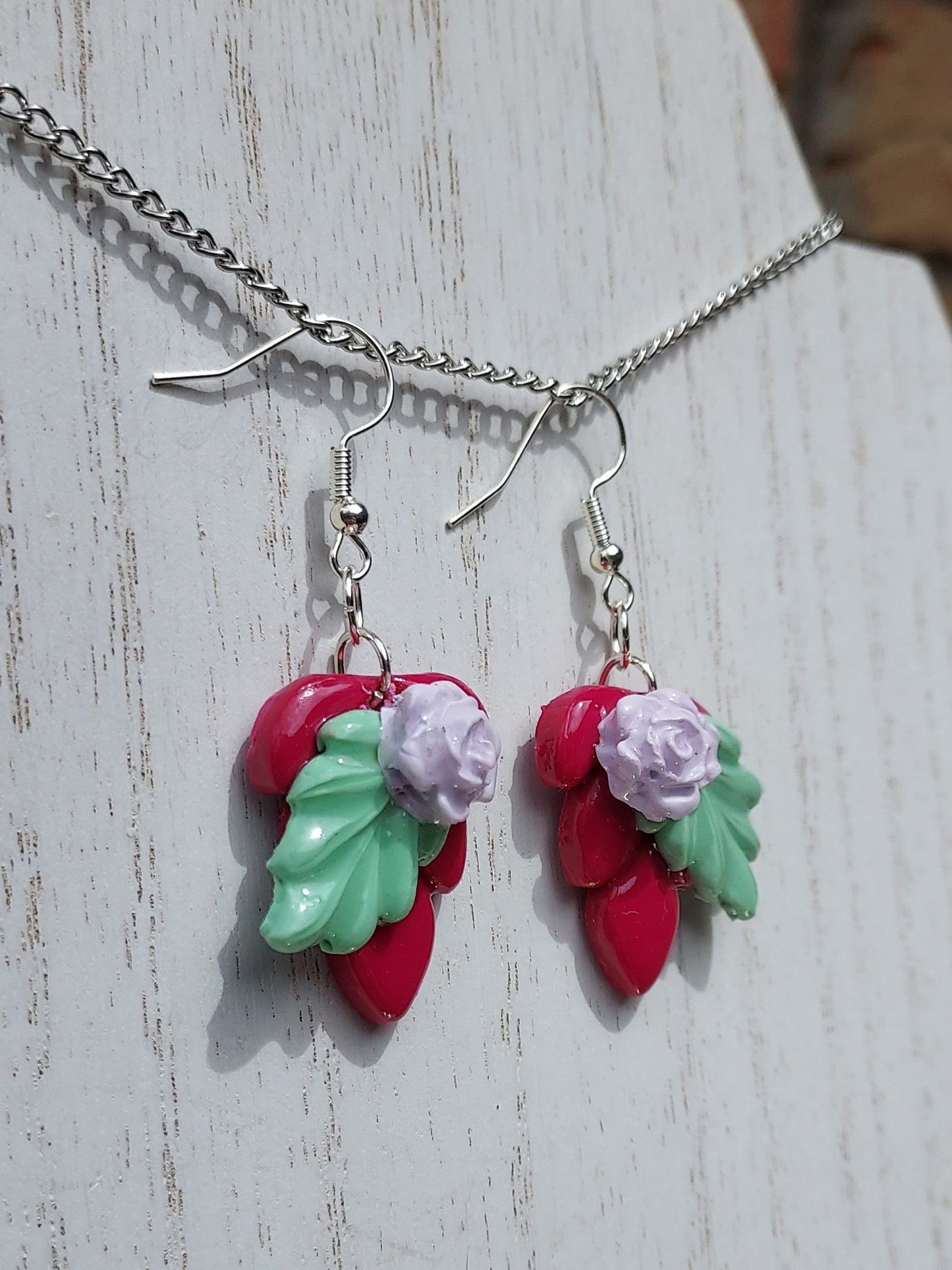 Floral Accent Clay Earrings #4
