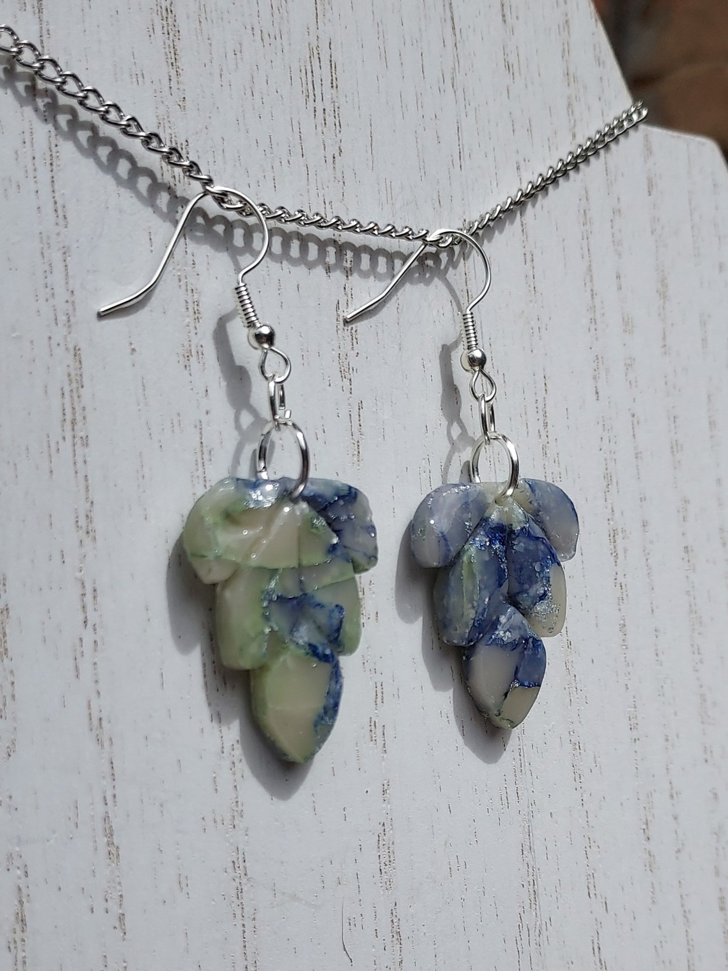 Glitter Mint Clay Earrings #5