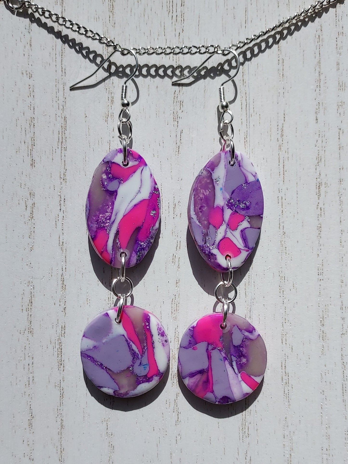 Pinky Clay Earrings #1