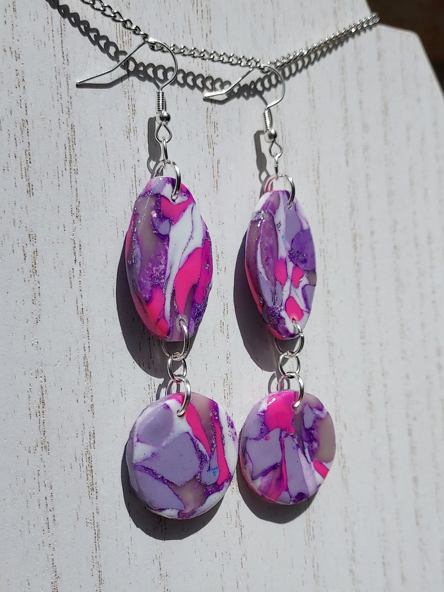 Pinky Clay Earrings #1