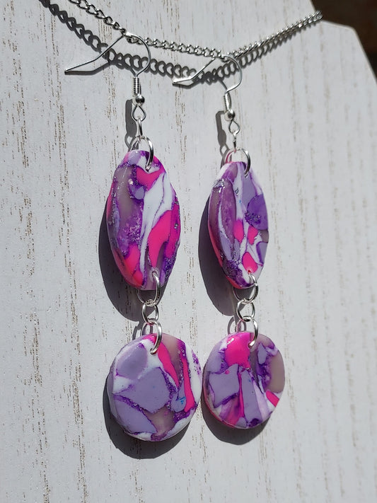 Pinky Clay Earrings #1