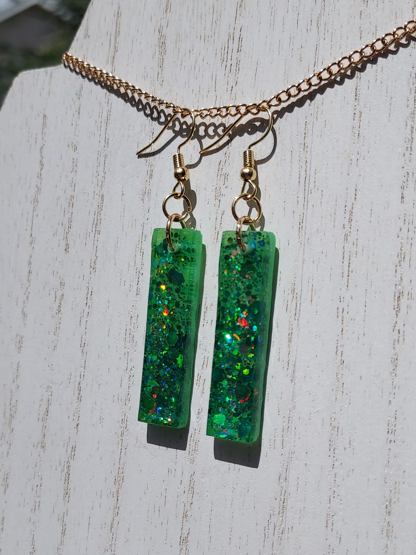 Color-Changing Glitter Earrings #2