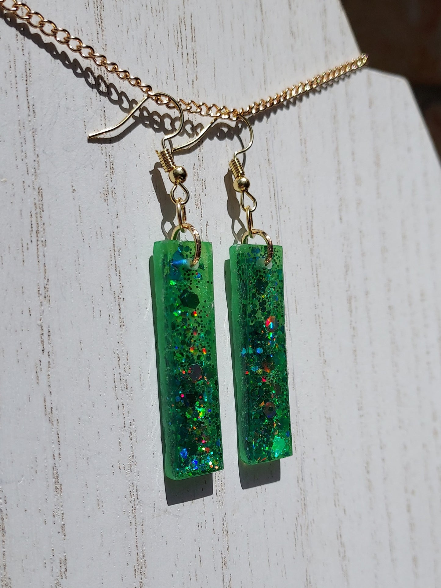 Color-Changing Glitter Earrings #2