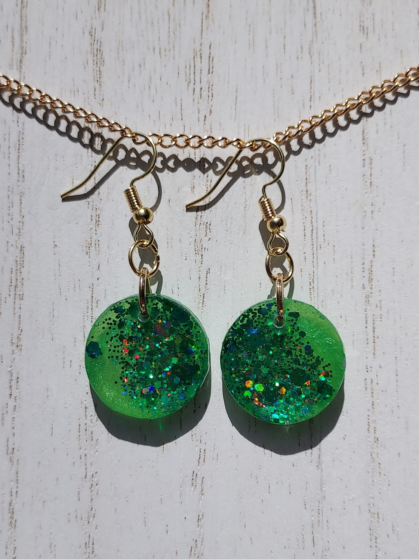 Color-Changing Glitter Earrings #1