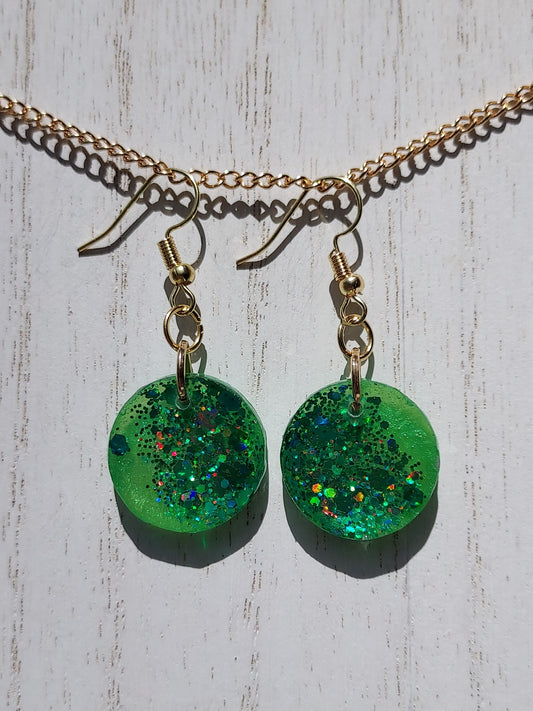 Color-Changing Glitter Earrings #1