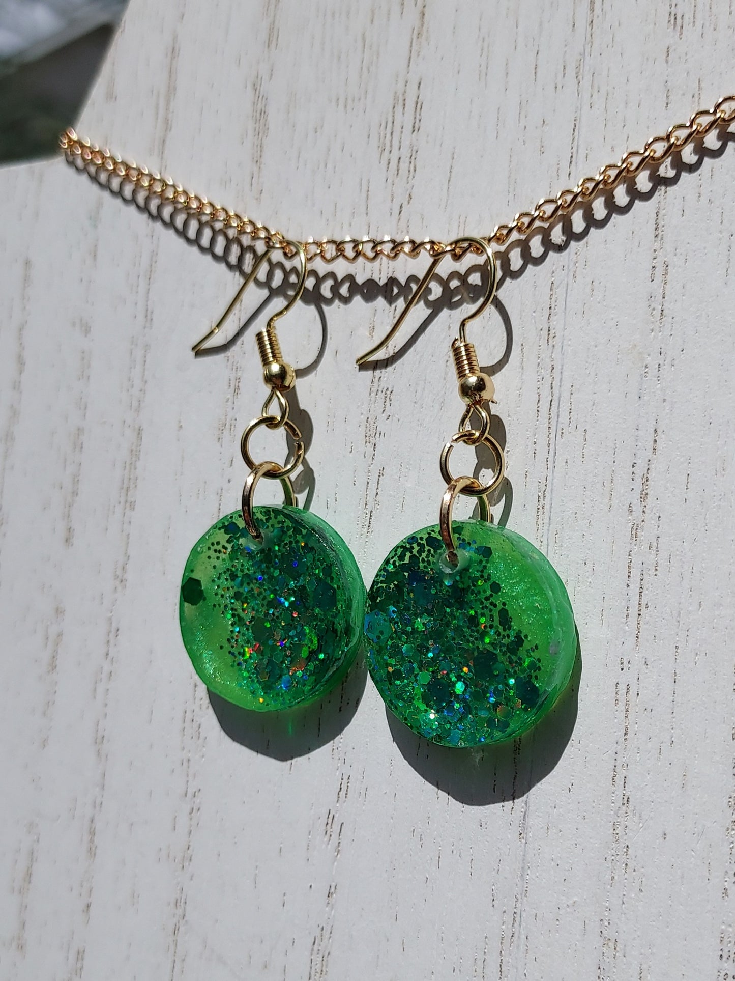 Color-Changing Glitter Earrings #1