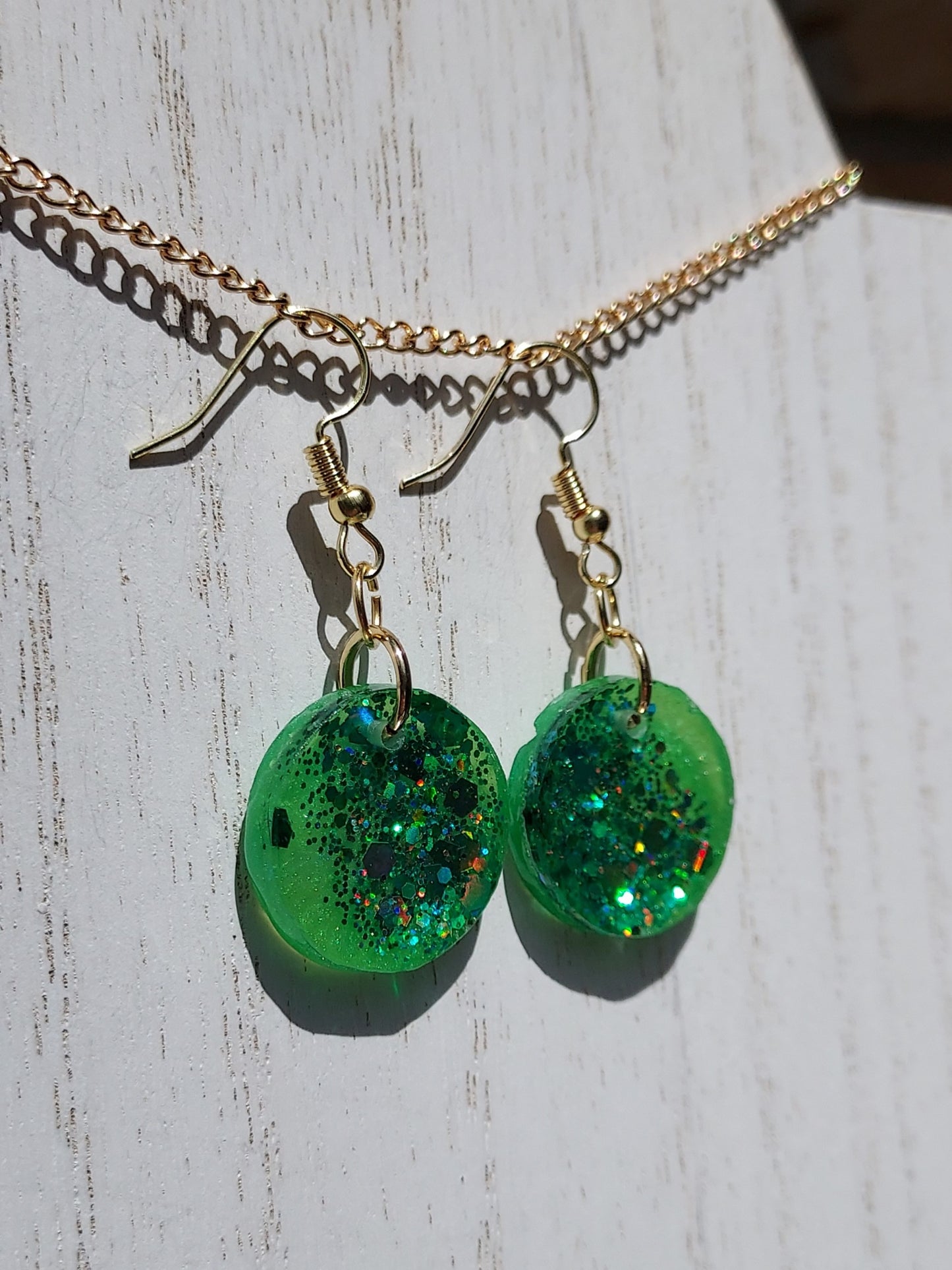 Color-Changing Glitter Earrings #1