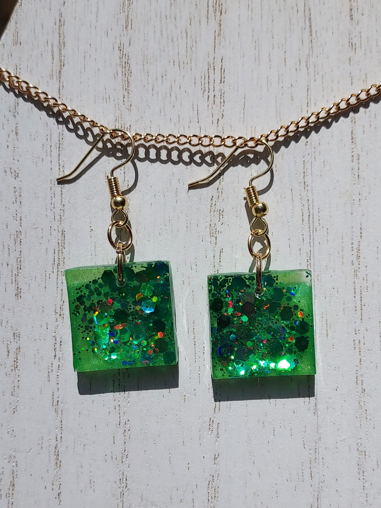 Color-Changing Glitter Earrings #3