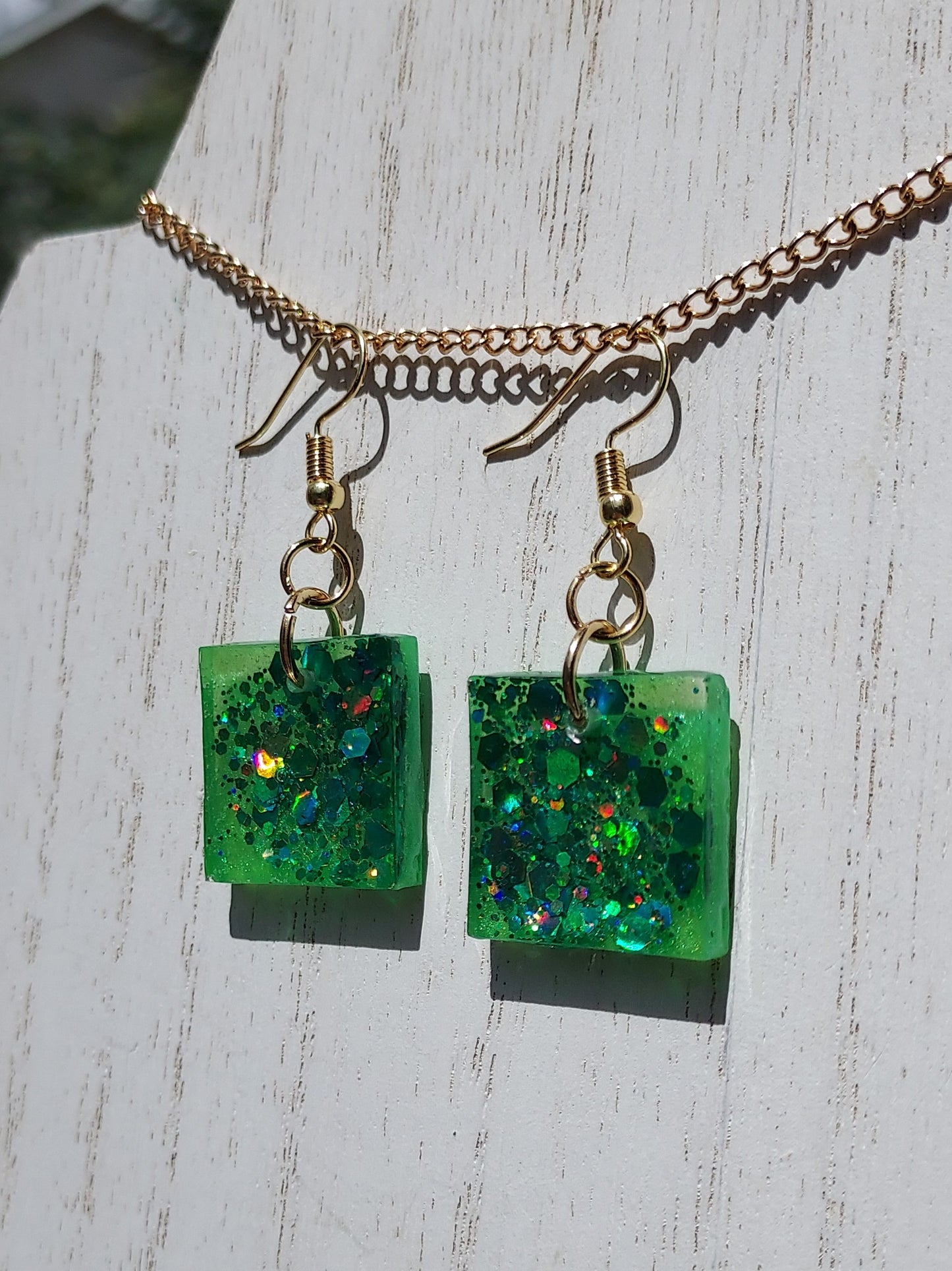 Color-Changing Glitter Earrings #3