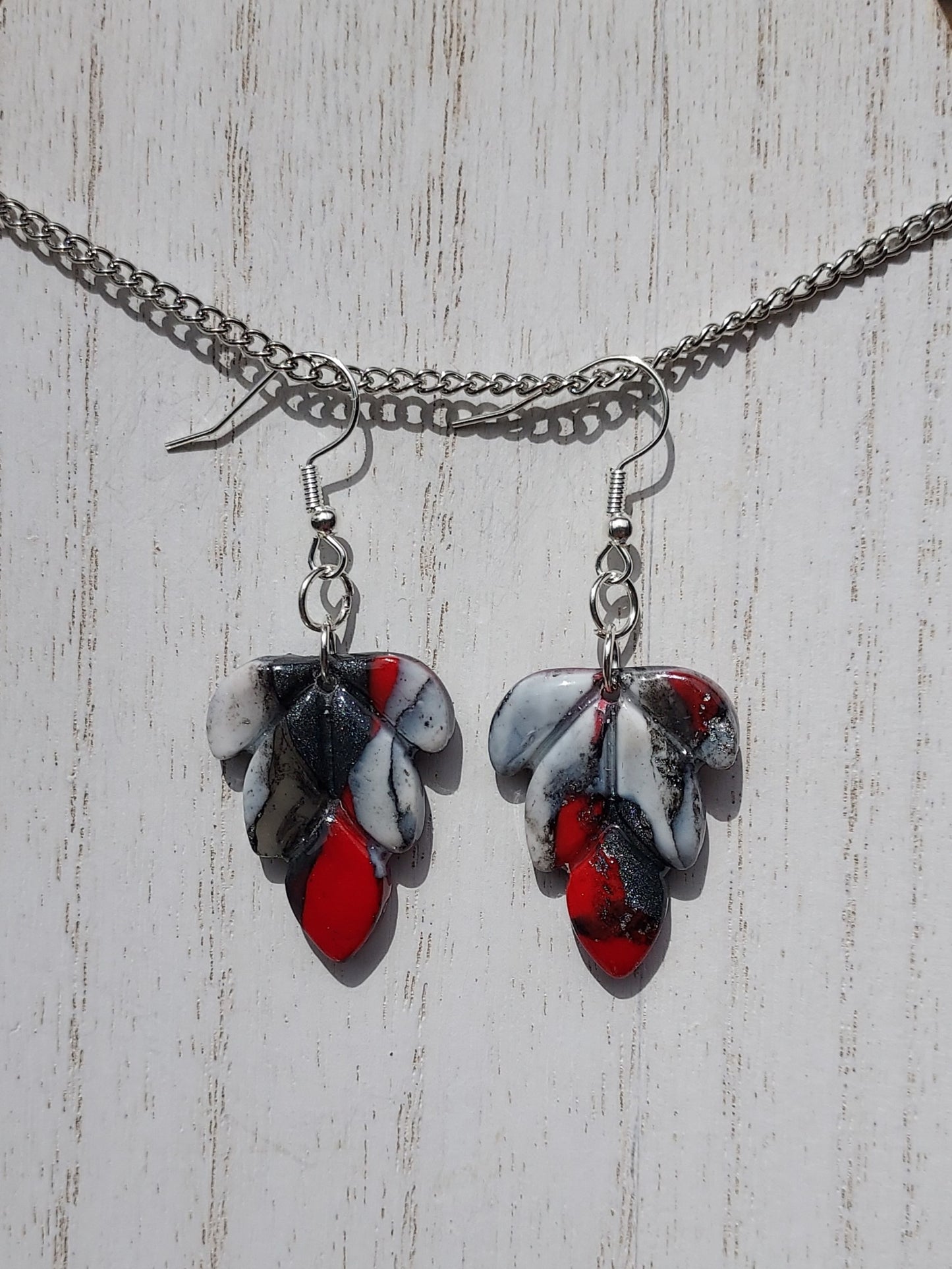 Crimson Clay Earrings #4