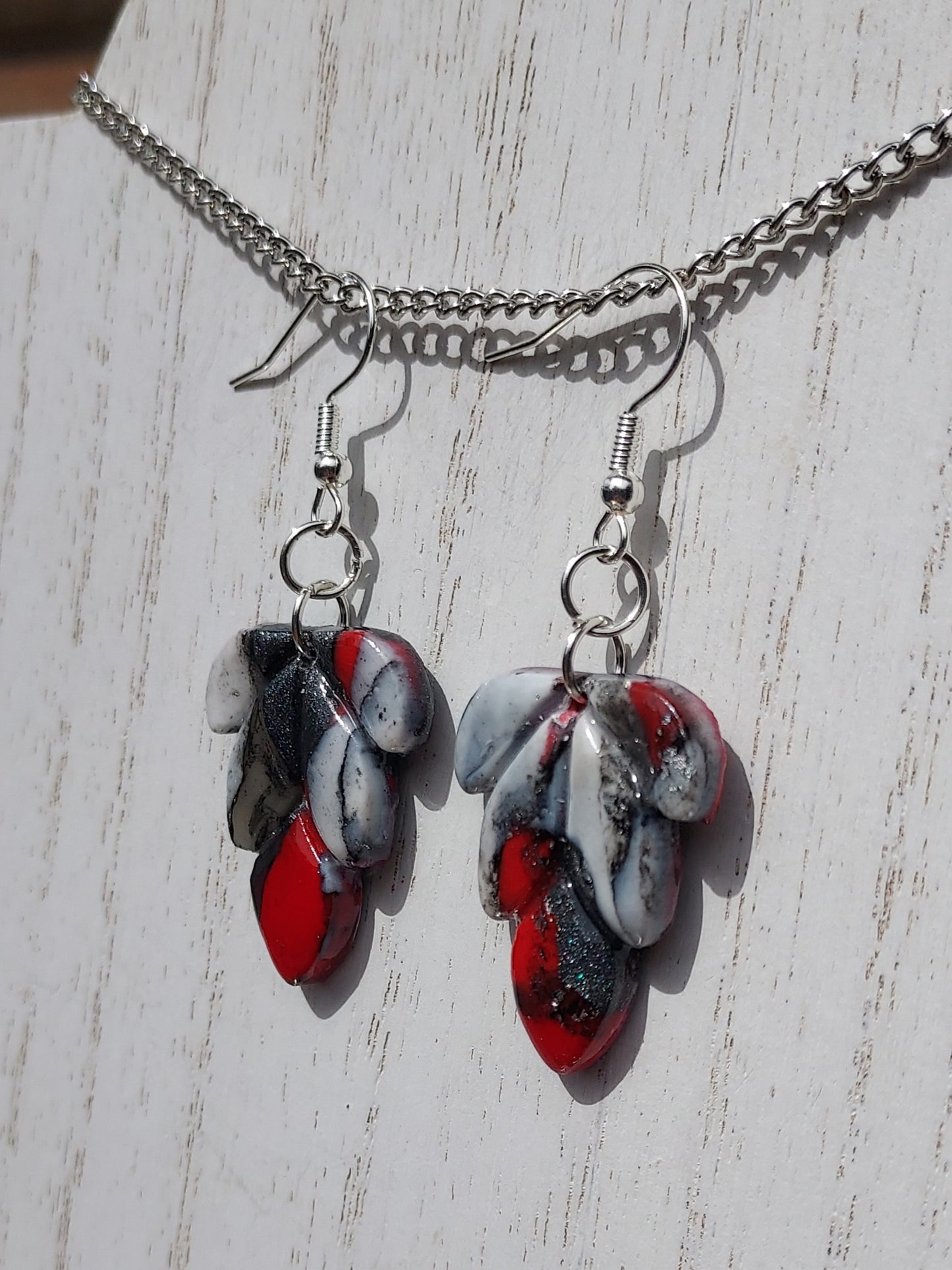 Crimson Clay Earrings #4