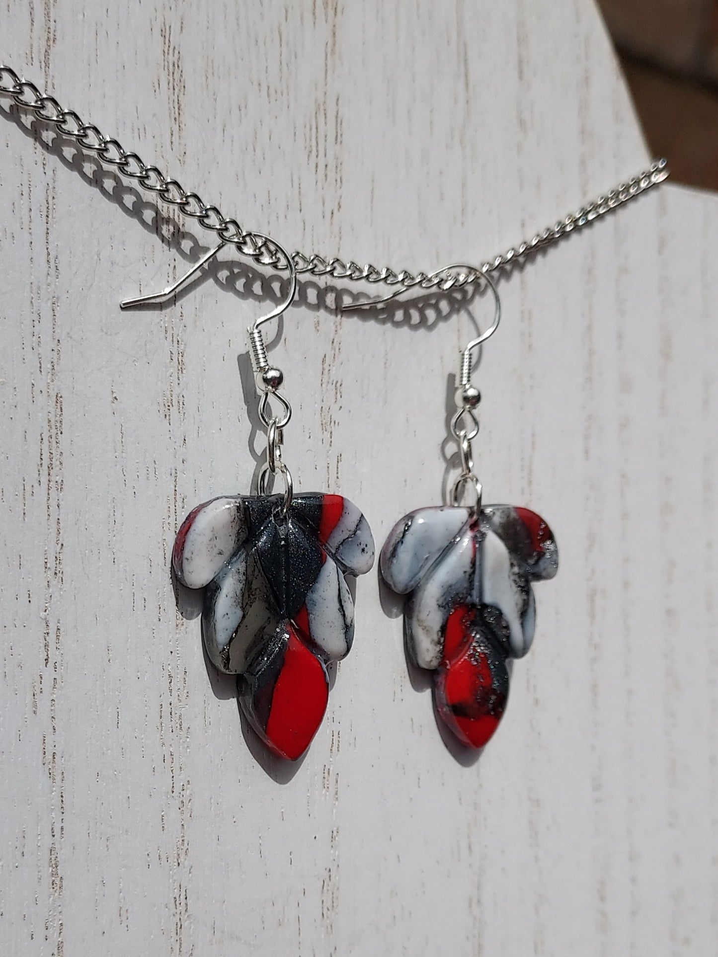 Crimson Clay Earrings #4