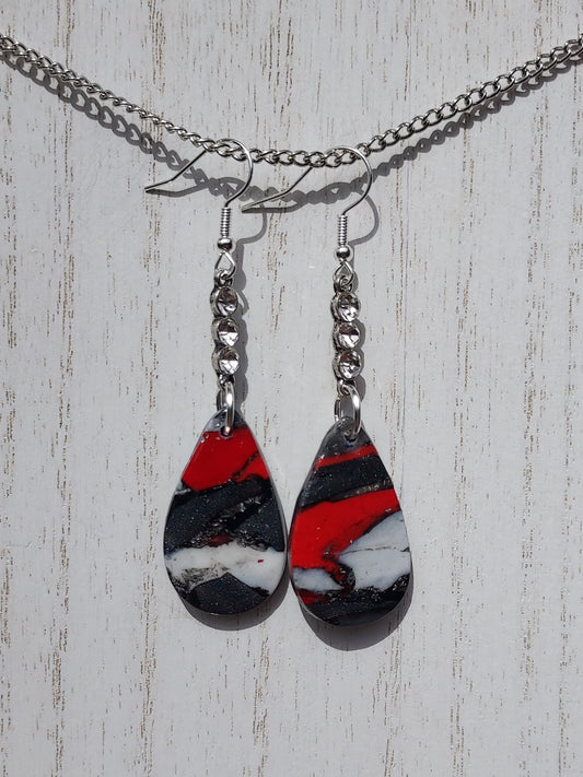 Crimson Clay Earrings #6