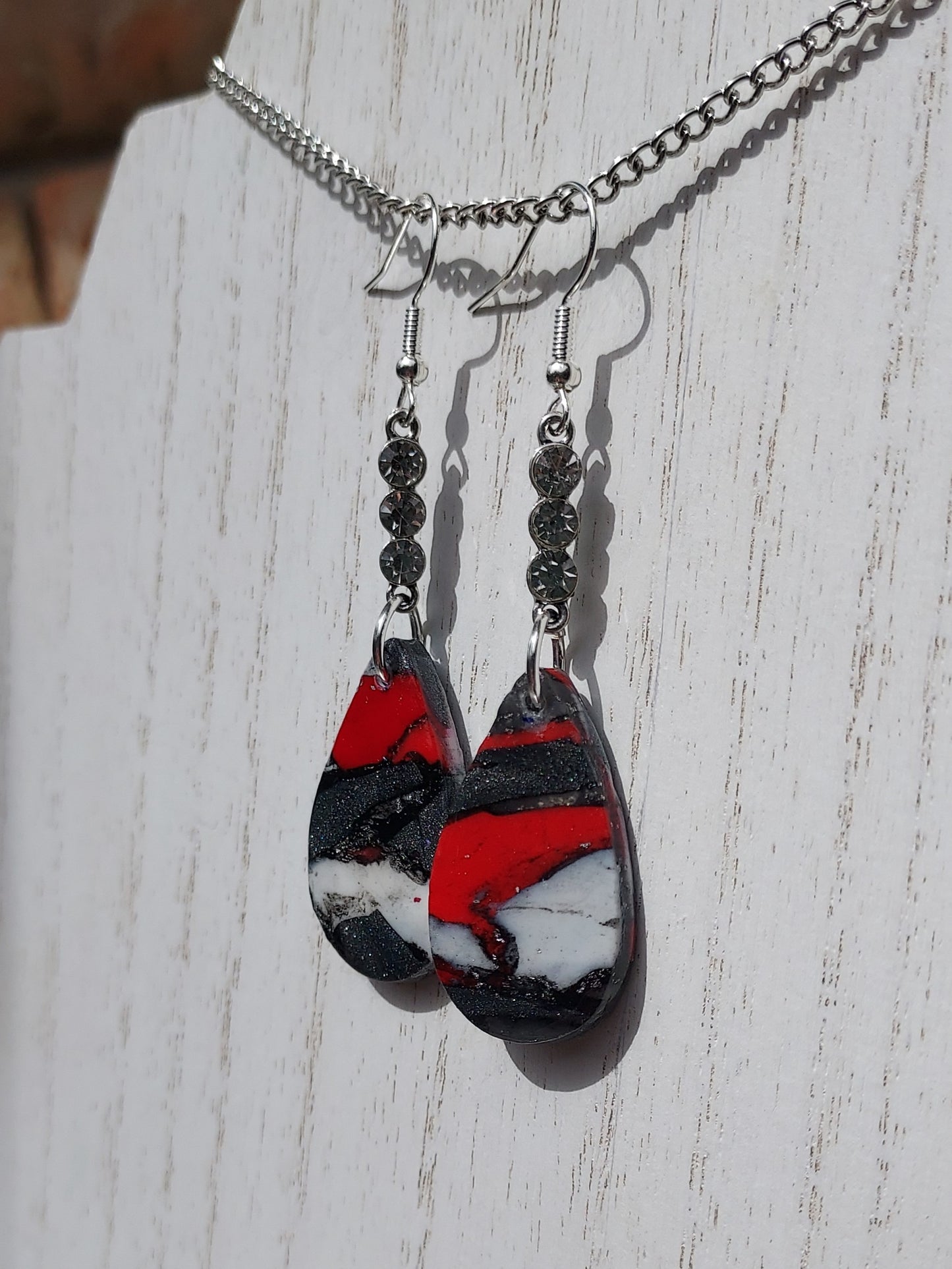 Crimson Clay Earrings #6