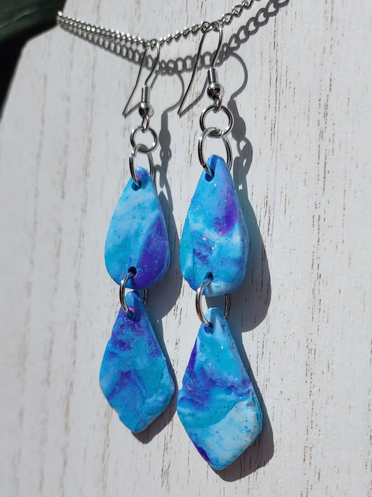 Ice Queen Clay Earrings #1