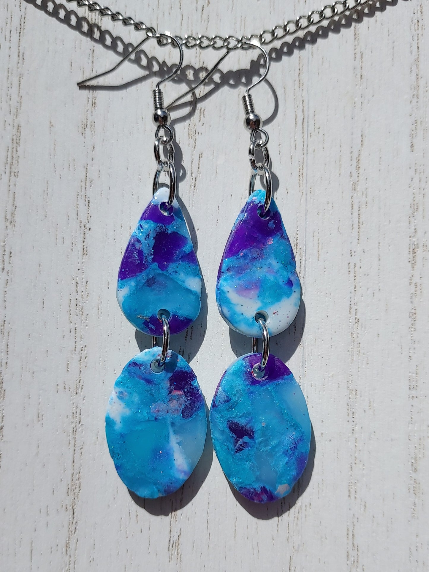 Ice Queen Clay Earrings #2