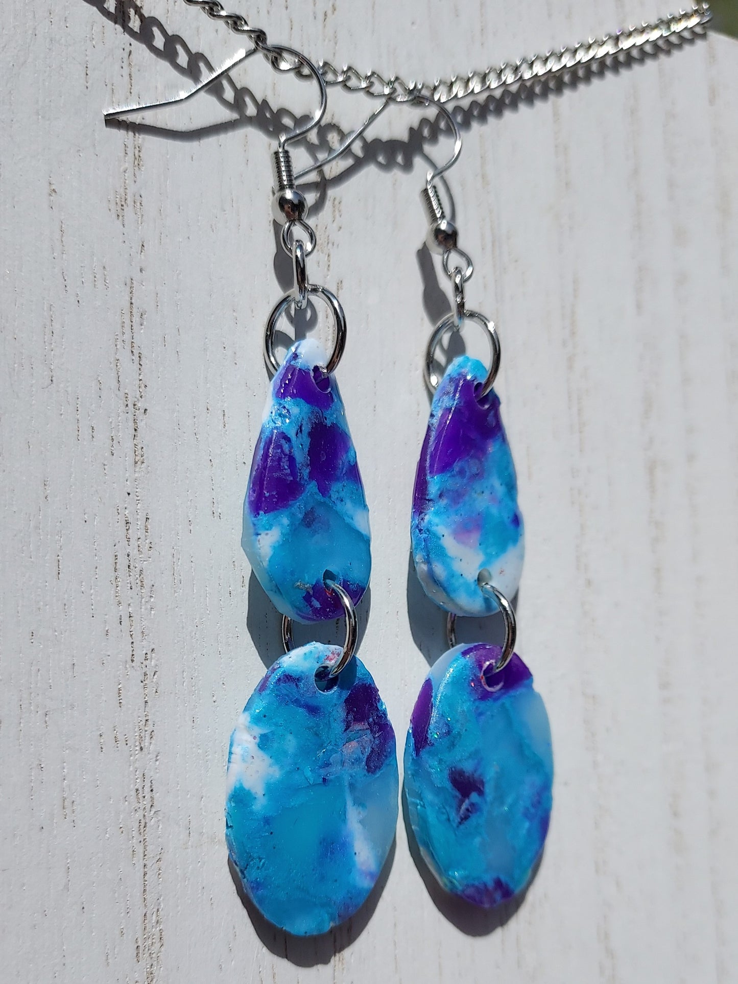 Ice Queen Clay Earrings #2