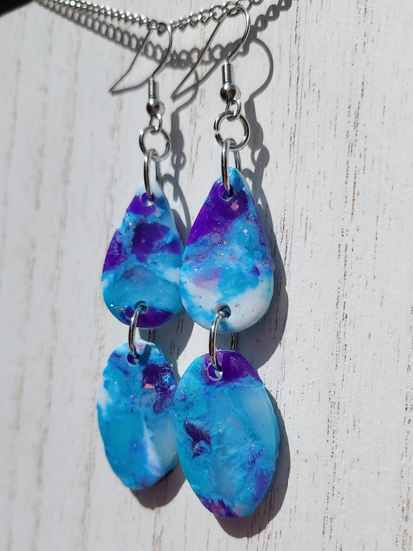 Ice Queen Clay Earrings #2