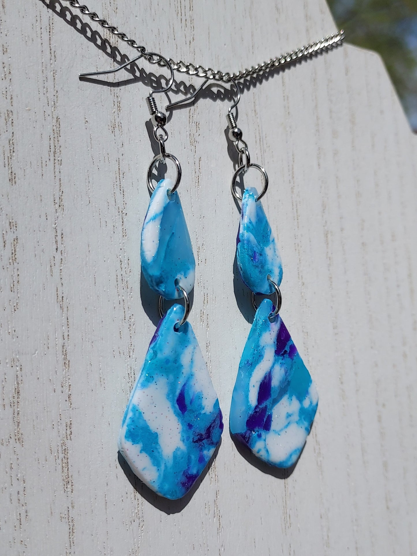 Ice Queen Clay Earrings #3