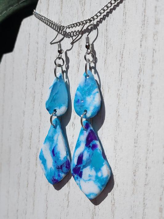 Ice Queen Clay Earrings #3
