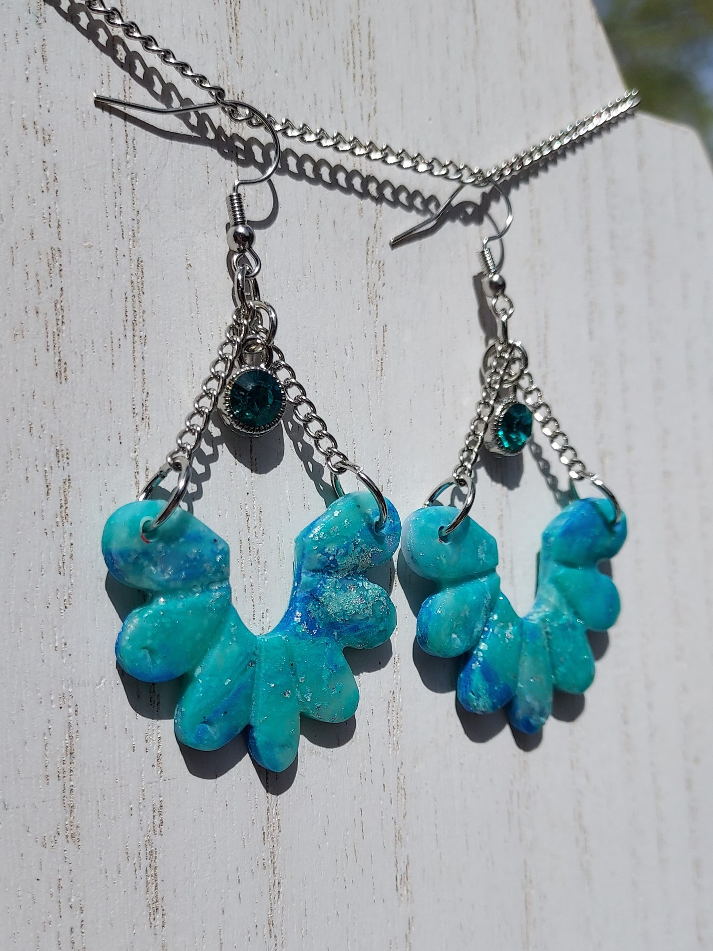 Sea Glass Clay Earrings #7