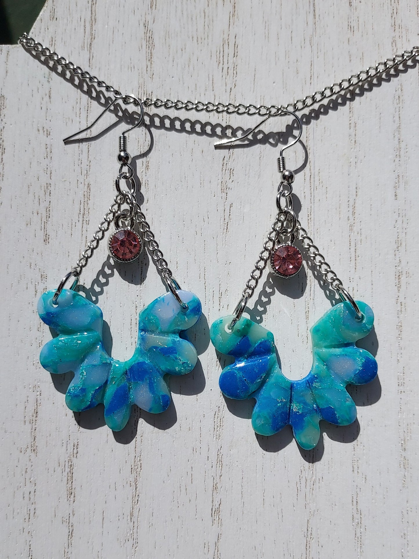 Sea Glass Clay Earrings #4