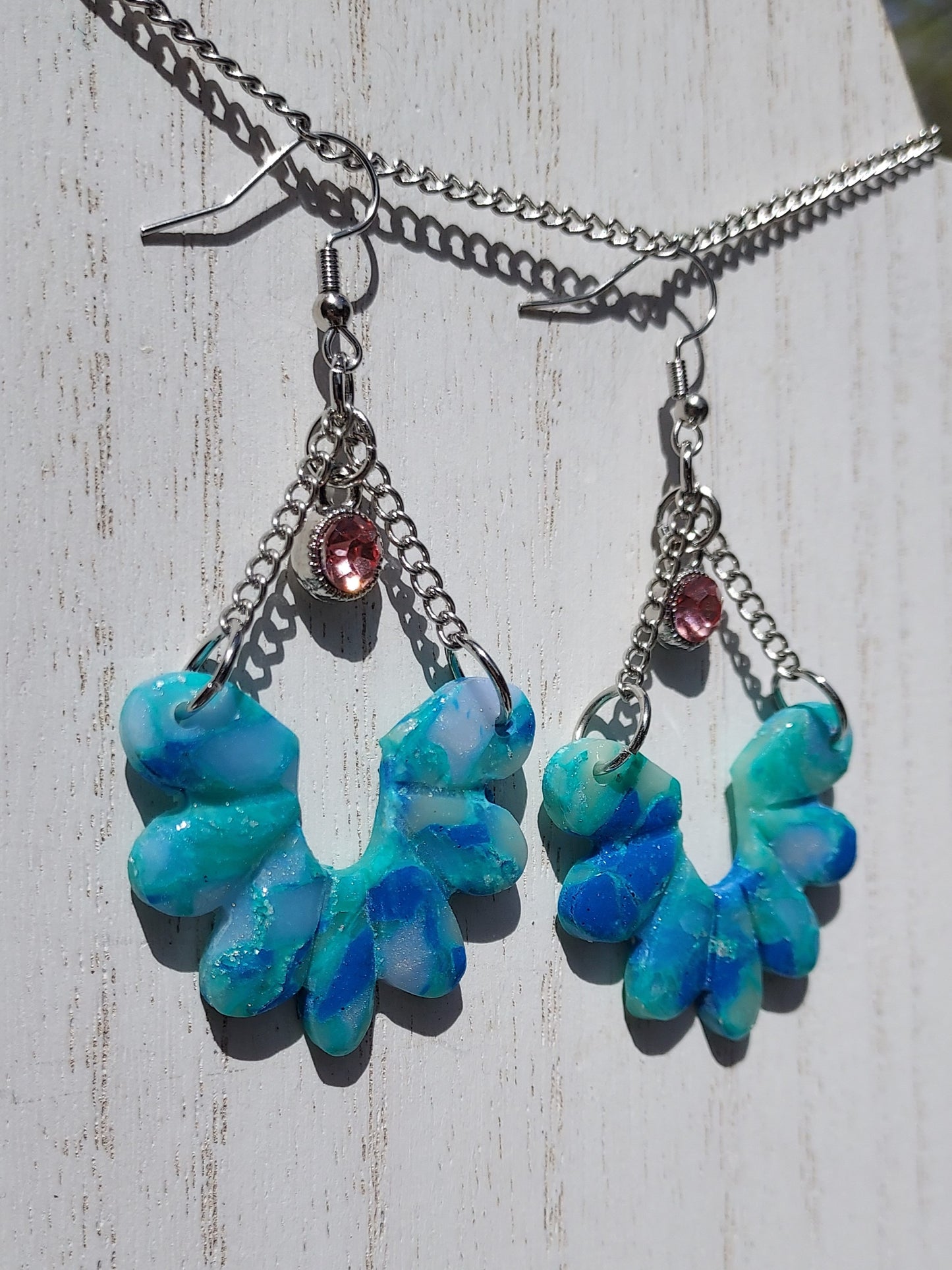Sea Glass Clay Earrings #4