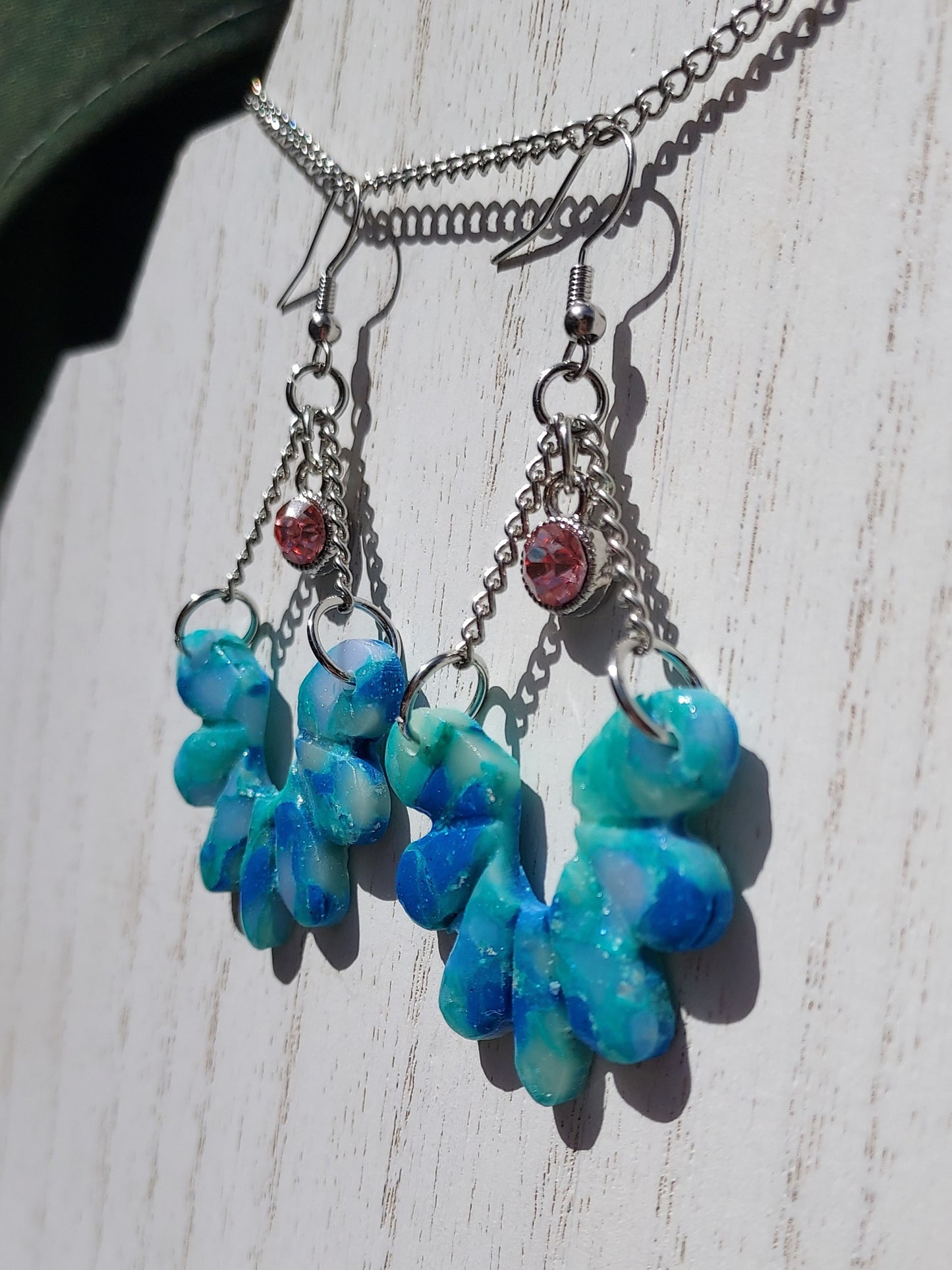 Sea Glass Clay Earrings #4