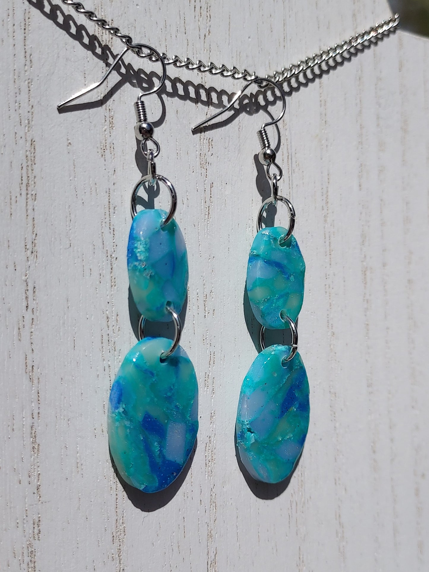 Sea Glass Clay Earrings #3