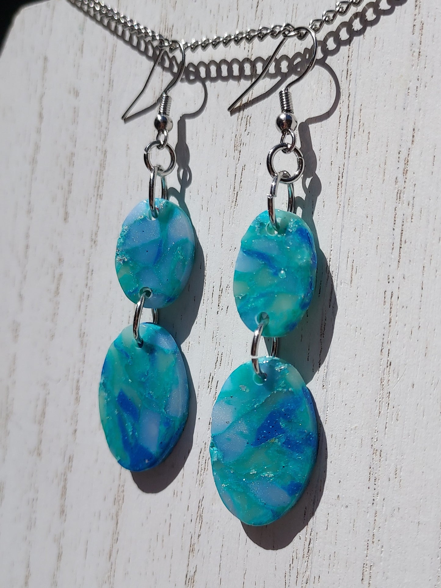 Sea Glass Clay Earrings #3