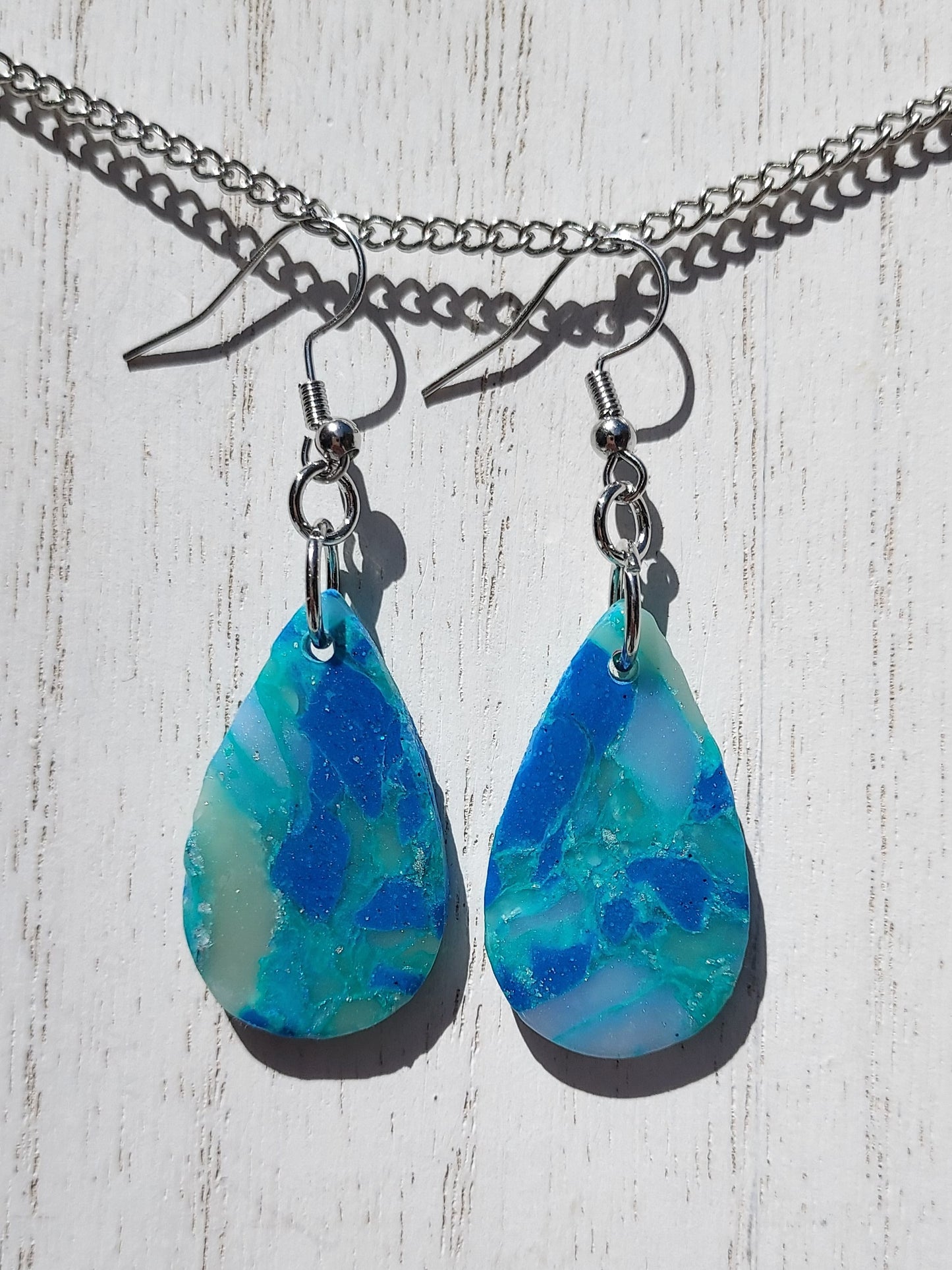 Sea Glass Clay Earrings #8