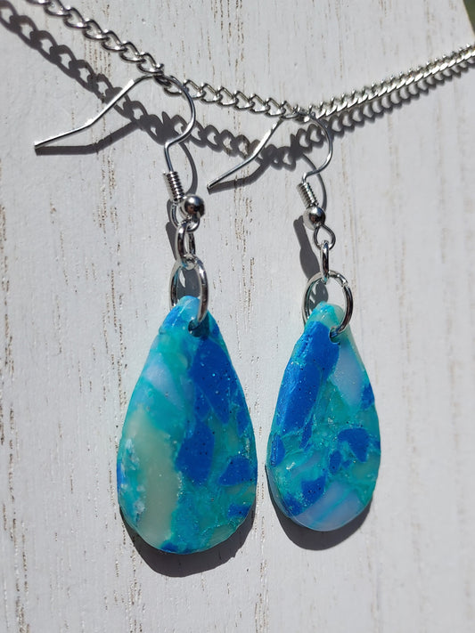 Sea Glass Clay Earrings #8