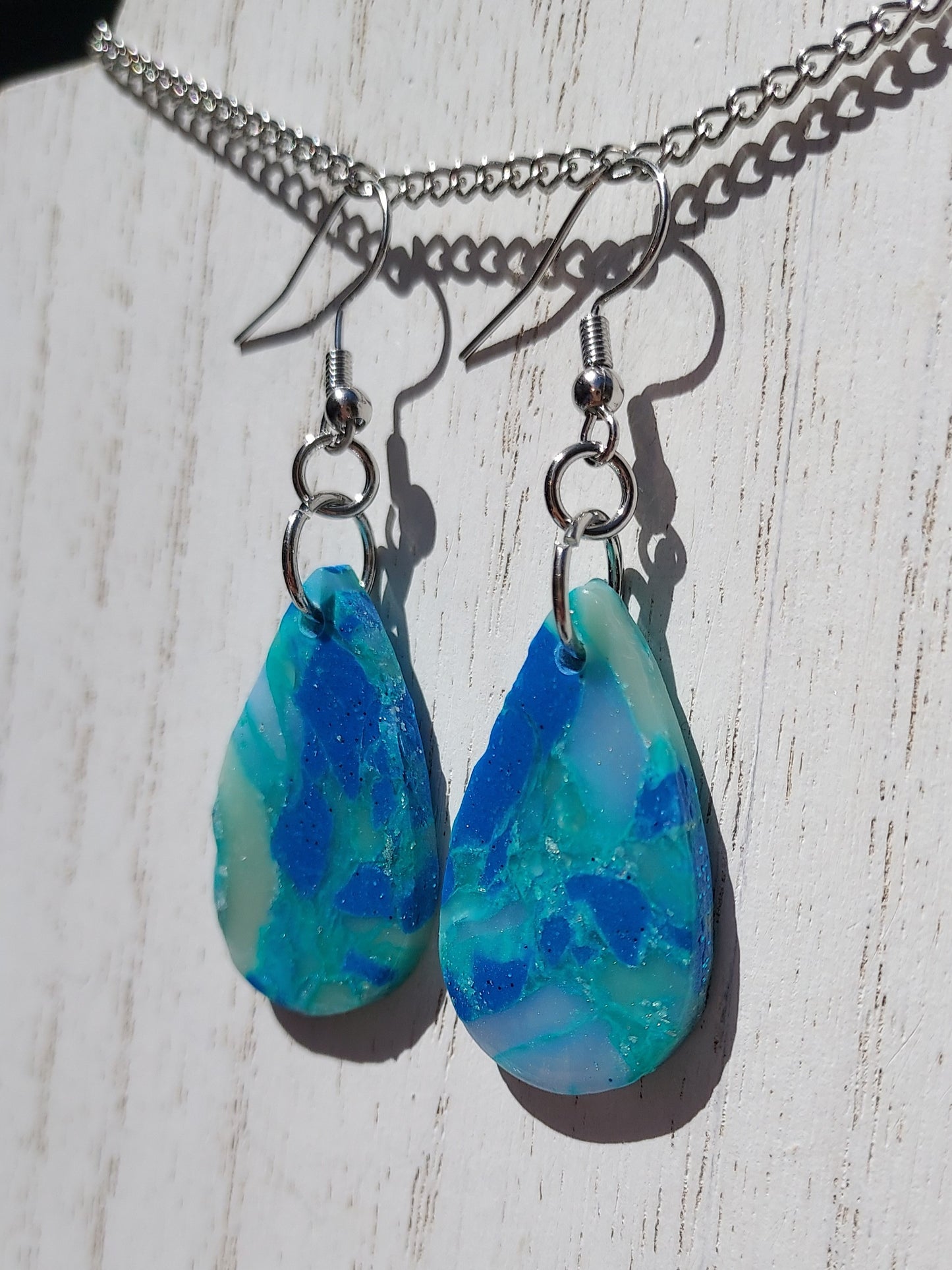 Sea Glass Clay Earrings #8