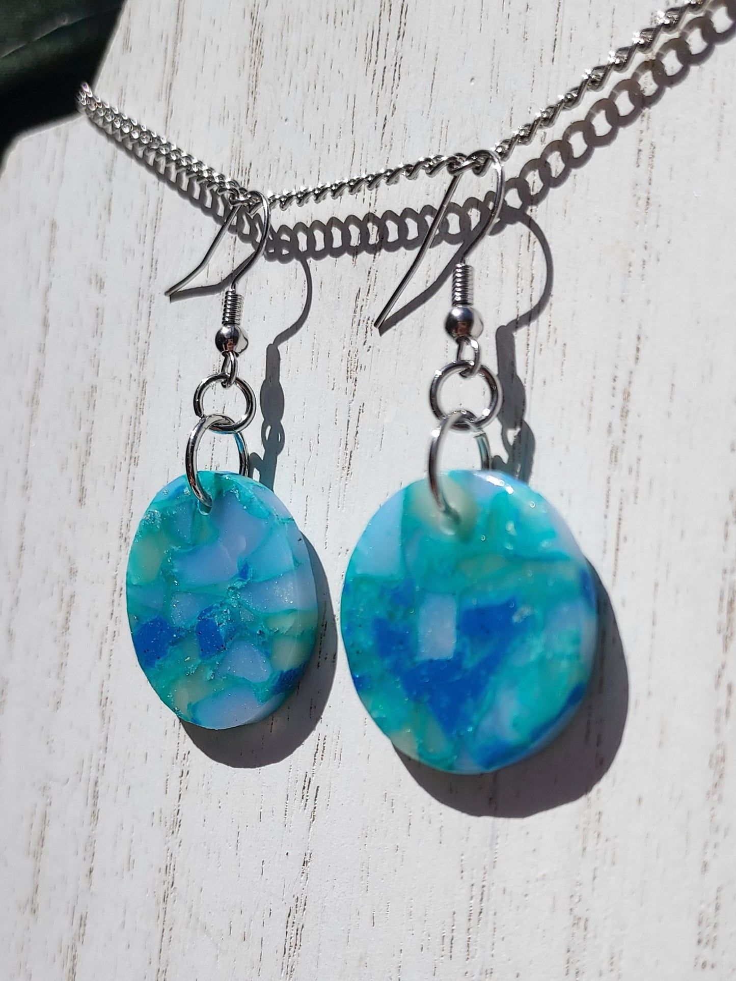 Sea Glass Clay Earrings #1
