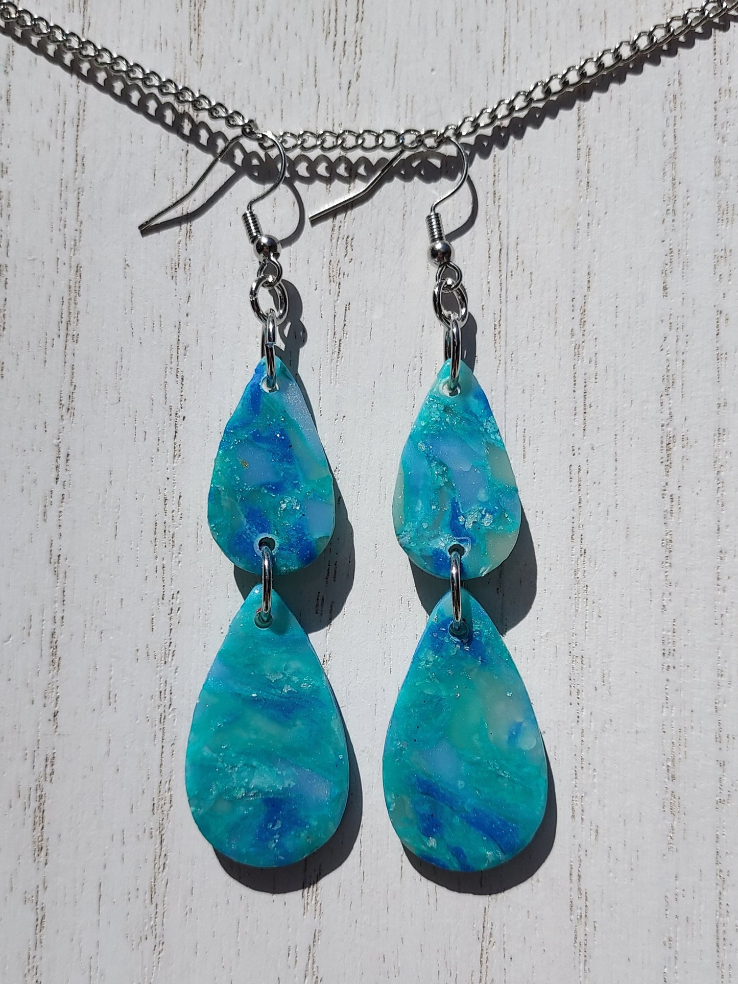 Sea Glass Clay Earrings #9
